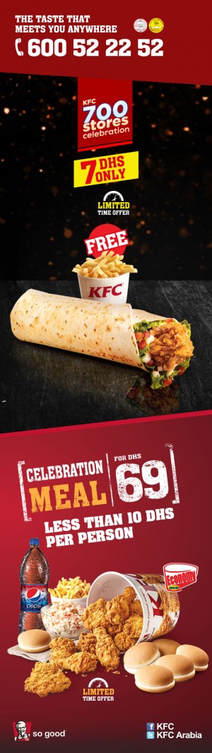 KFC 700 stores celebration