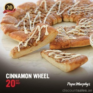 Cinnamon Wheel 20AED at Papa Murphy's Pizza