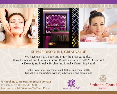 Emirates Grand Hotel Spa Deal