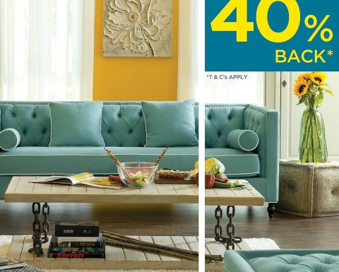 Home R Us 40% BACK* Promo