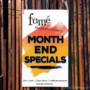 Month End Specials at Fume Pier 7