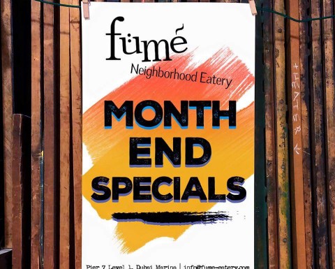 Month End Specials at Fume Pier 7