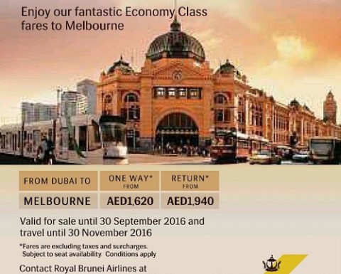 Royal Brunei Airlines Fantastic Fare Offers