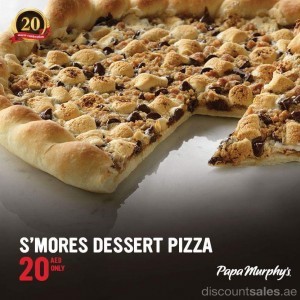 S'Mores Desert Pizza 20AED at Papa Murphy's Pizza