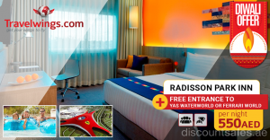 Stay at Park Inn Yas Island and Free access to Ferrari World Diwali offer from Travel Wings