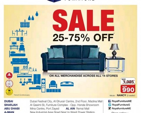 Royal Furniture 25%-75% OFF SALE