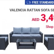 New Valencia Rattan Sofa Set