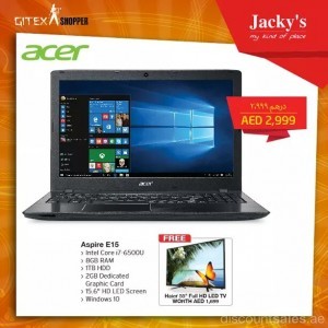 Acer Aspire E15 Laptop + Haier 55 Full HD TV for AED 2999 @Jackys
