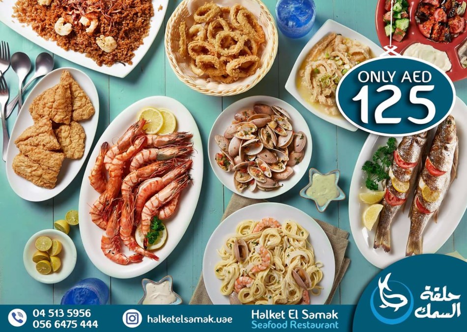 All You Can Eat Crab for AED 125 Offer at Halket El Samak UAE