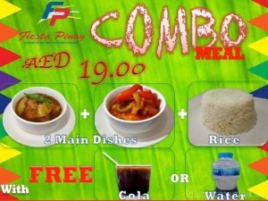 Tasty Combo Meal at Fiesta Pinoy Restaurant for only 19AED