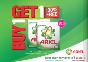 Buy 1 Get 1 FREE Ariel Detergent
