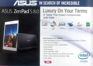 ASUS ZenPad S 8.0 Exclusive Offer