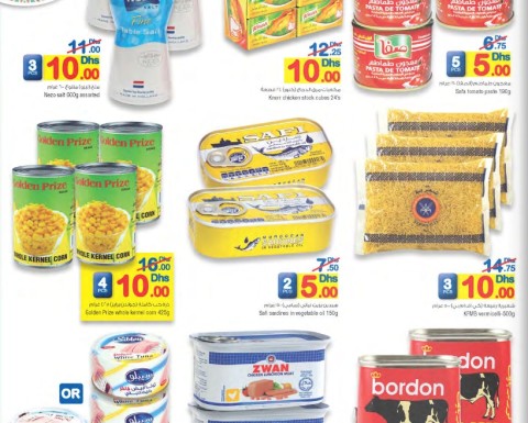 Dairy Products & Can goods starting AED 5