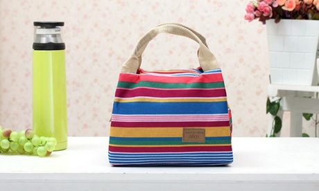 Insulated Canvas Lunch Bag