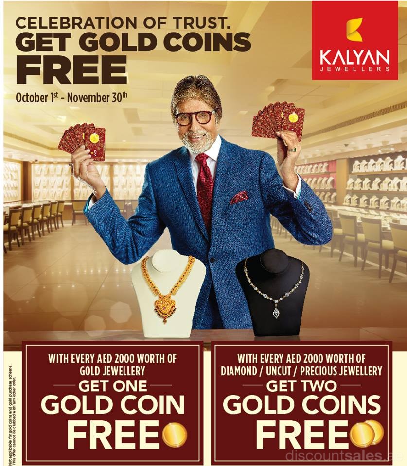 Kalyan Jewellers GET GOLD COINS FREE Promo