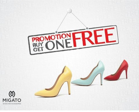 Migato Shoes Buy 1 Get 1 FREE Promo