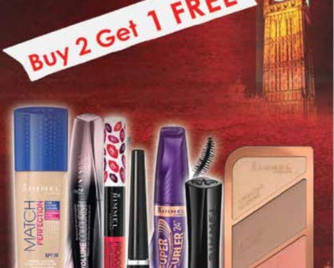 Rimmel Cosmetics Buy 2 Get 1 FREE