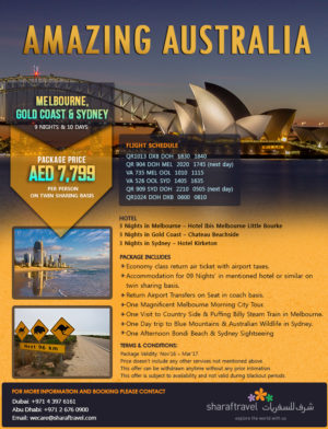 Australia Tour Package Offer