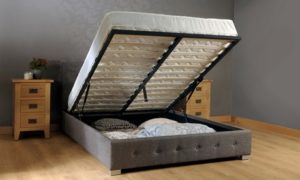 Alia Fabric Lift-Up Storage Bed