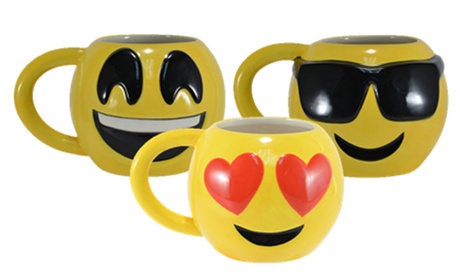 Four-Pack of Emoji Mugs