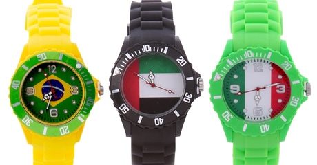 Flag-Themed Silicone Watches