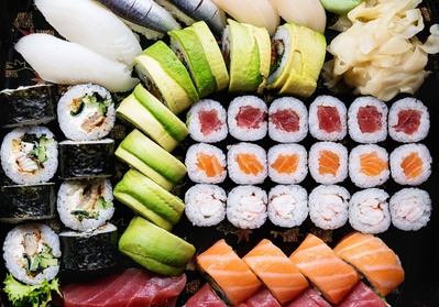 Sushi Delivery with AED 100 and Up
