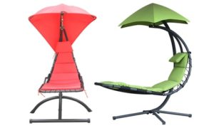 Hanging Loungers with Umbrella