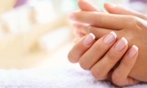 Gel Nail Extension with Polish