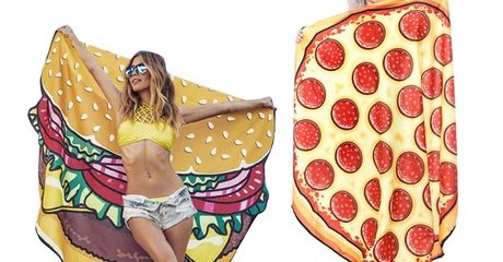 Burger or Pizza-Shaped Blanket