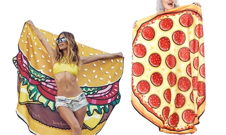 Burger or Pizza-Shaped Blanket