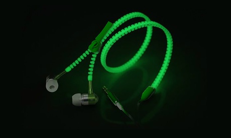 LED Glowing Zipper Headphones