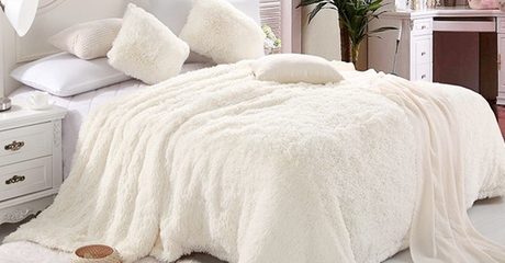 Laux Fur Six-Piece Comforter Set