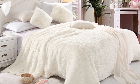 Laux Fur Six-Piece Comforter Set