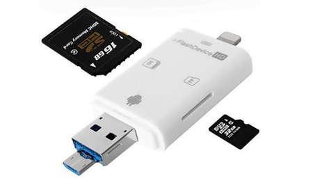 Lightning and MicroUSB Card Readers
