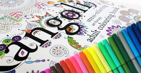 Stress Relieving Colouring Book
