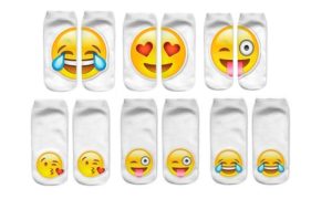 Three-Pack Emoji Socks