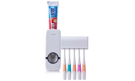 Toothpaste Dispenser/Brush Holder