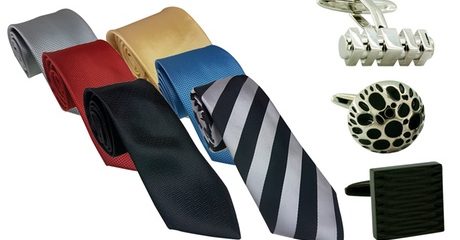 Two-Pack of Ties and Cufflinks