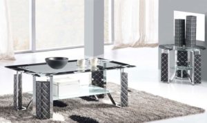 High-End 2+1 Glass Coffee Tables