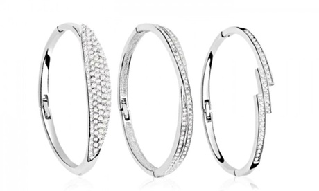Two (AED 119) or Three (AED 149) Bangles with Crystals from Swarovski ...