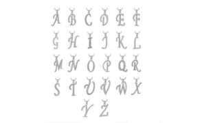 Alphabet Pendant with Chain