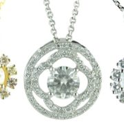 Diamond Pendants and Earrings