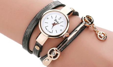 Faux Leather Wrap Watches