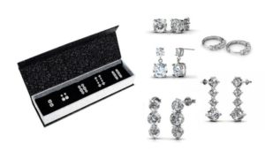 Five Swarovski Crystal Earrings