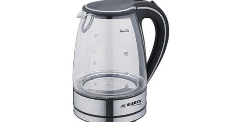 Glass Kettle with Blue LED Light