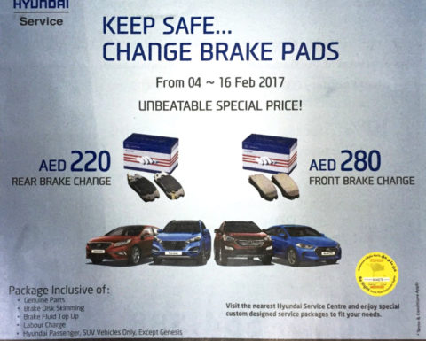 Hyundai Unbeatable Change Brake Pads Offer