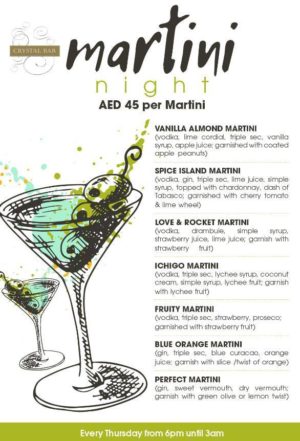 Martini Night Promotion