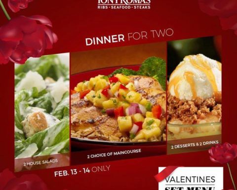 Tony Roma's Dinner for two Valentine's Set Menu Offers