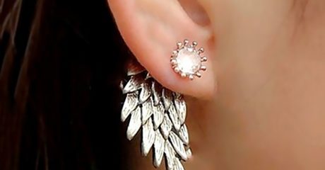 Two Pairs of Angel Wing Earrings