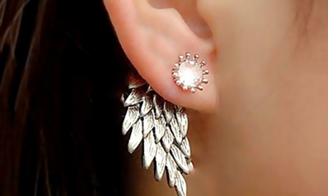 Two Pairs of Angel Wing Earrings